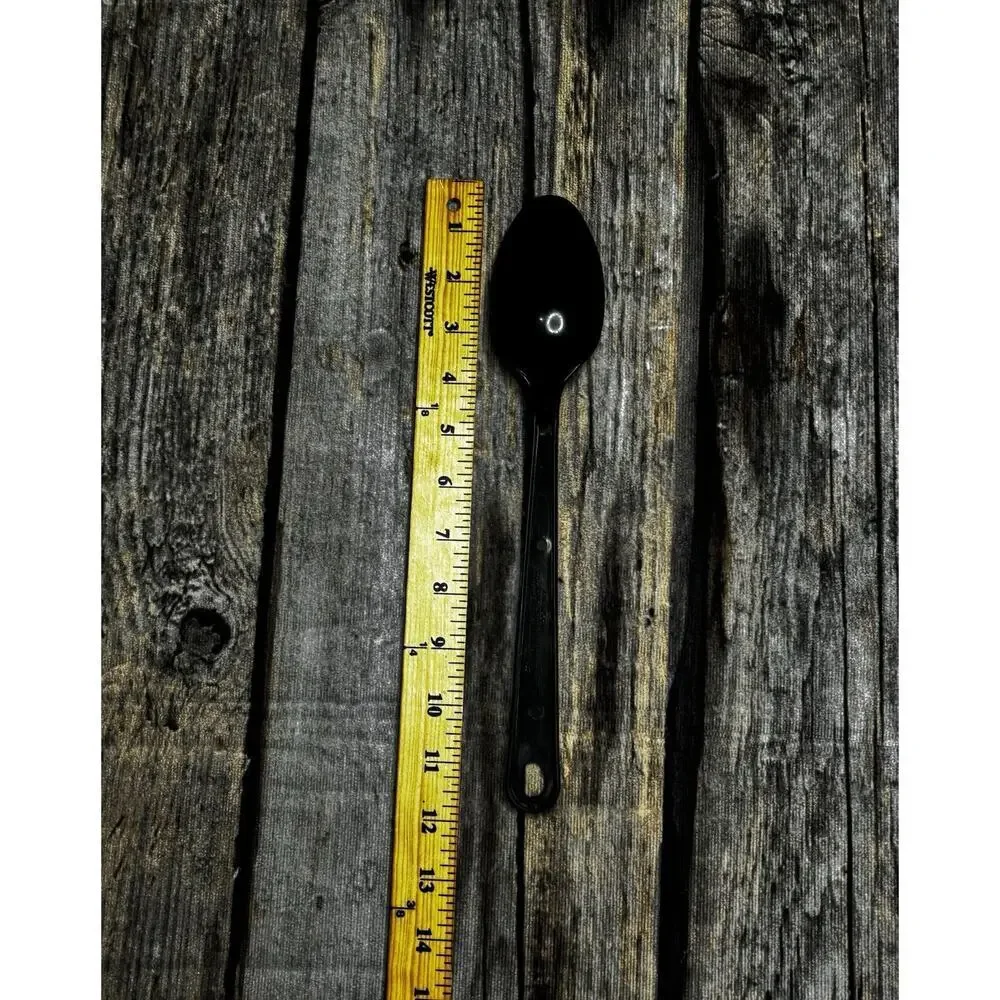 Vintage Tailor Made Black Nylon Almond Spoon 10 1/2